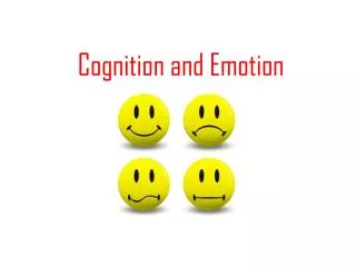 Cognition and Emotion