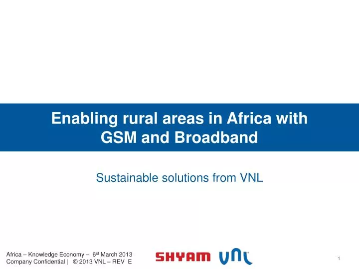 enabling rural areas in africa with gsm and broadband