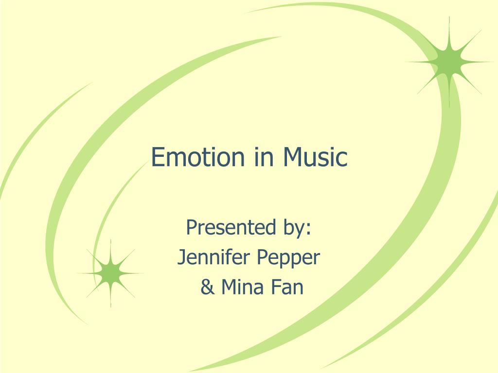 PPT - Emotion in Music PowerPoint Presentation, free download - ID:2412399