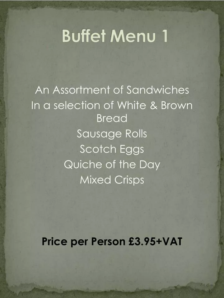 buffet menu 1