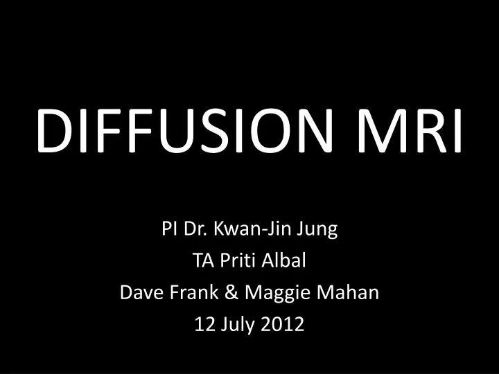 diffusion mri