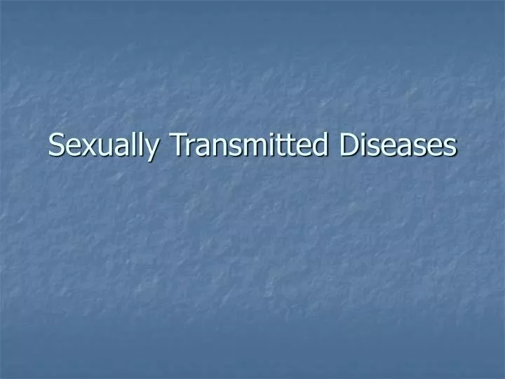 sexually transmitted diseases