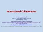 International Collaboration - slide 1