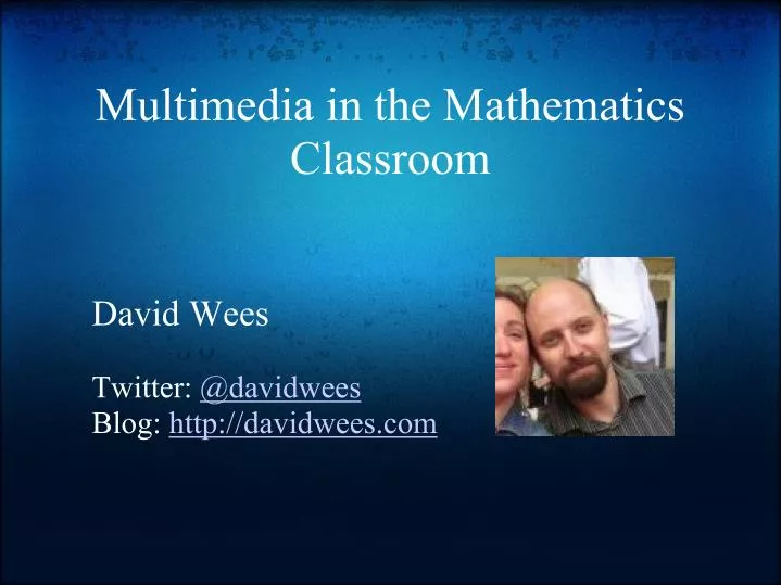 multimedia in the mathematics classroom