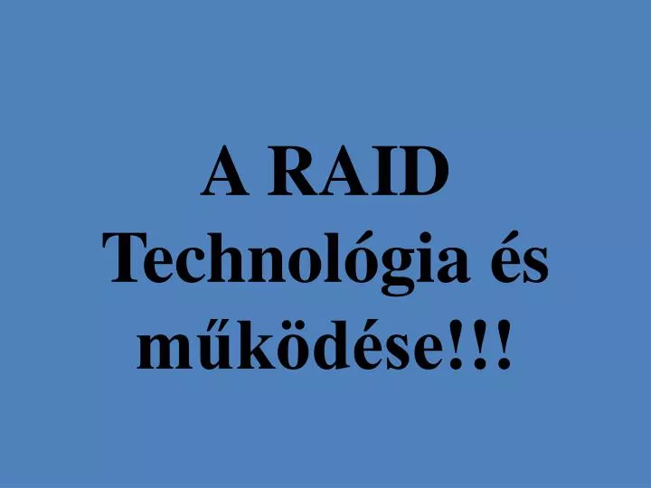 a raid technol gia s m k d se