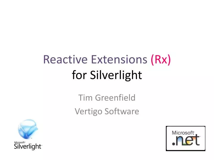reactive extensions rx for silverlight