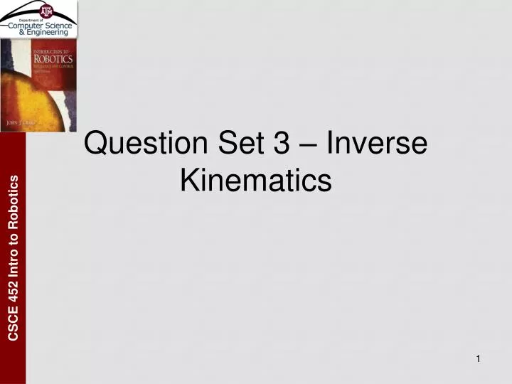 question set 3 inverse kinematics