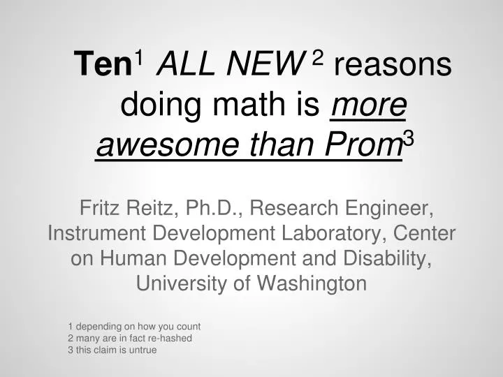 ten 1 all new 2 reasons doing math is more awesome than prom 3