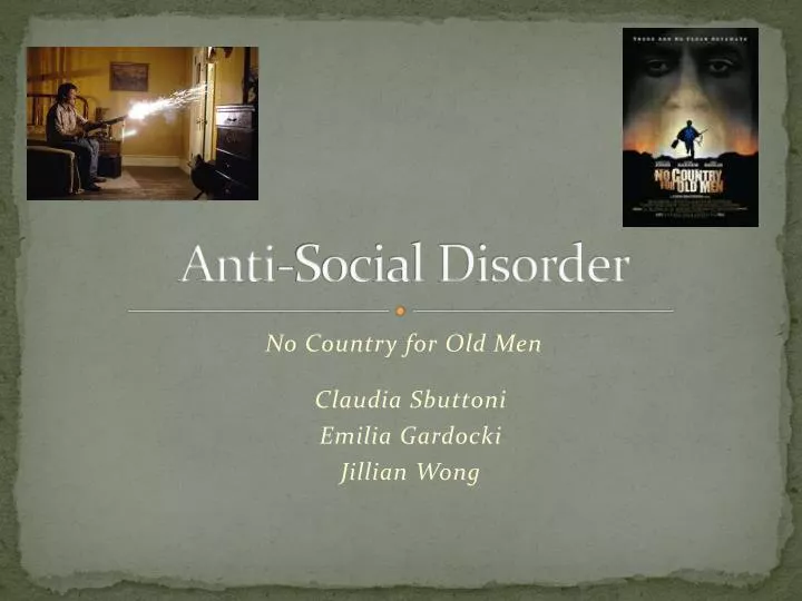 anti social disorder