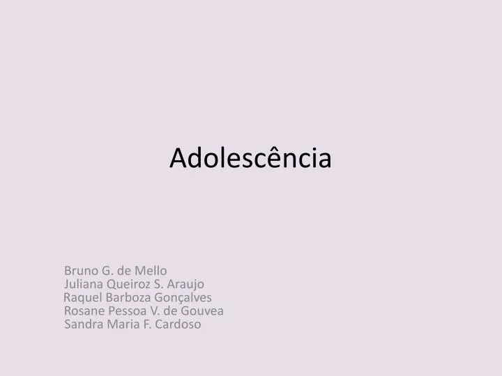 adolesc ncia