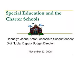 Special Education and the Charter Schools