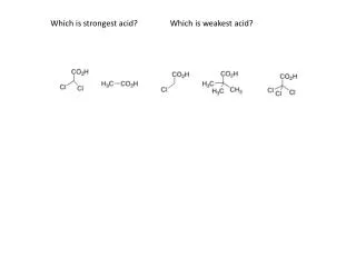 Which is strongest acid?