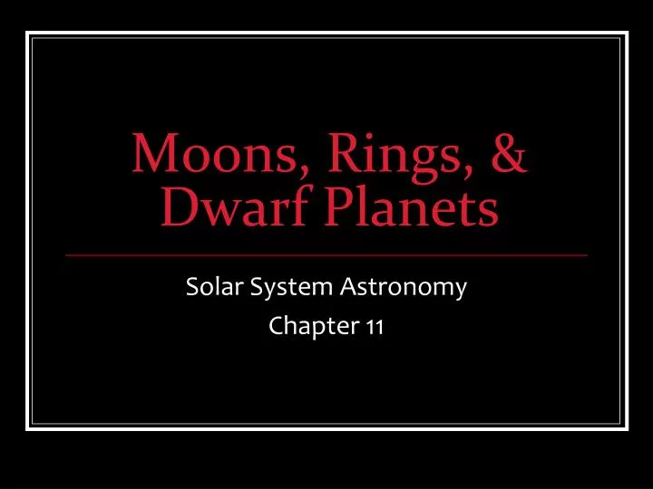 moons rings dwarf planets