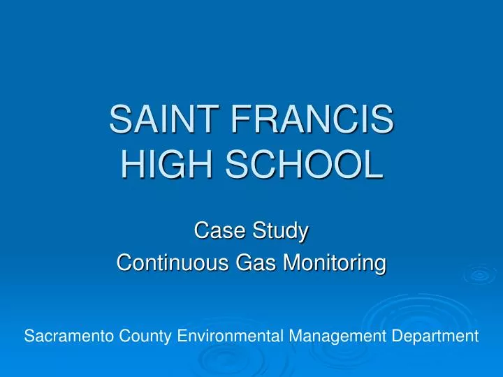 saint francis high school