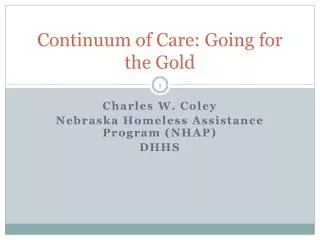 Continuum of Care: Going for the Gold