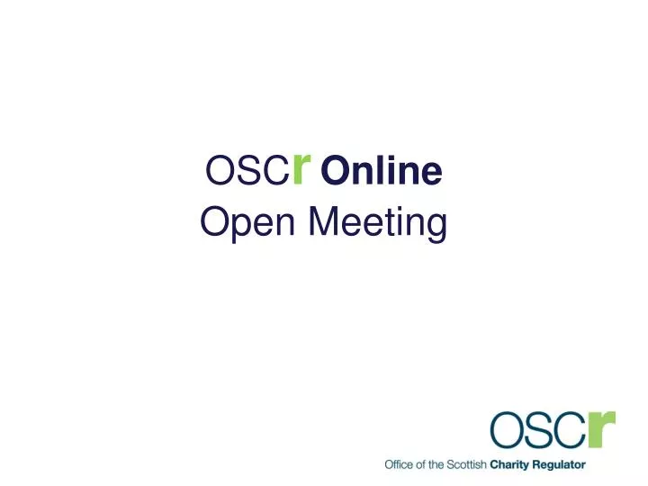 osc r online open meeting