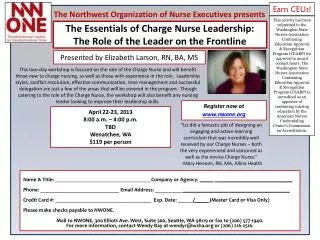 The Essentials of Charge Nurse Leadership: The Role of the Leader on the Frontline