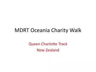 MDRT Oceania Charity Walk