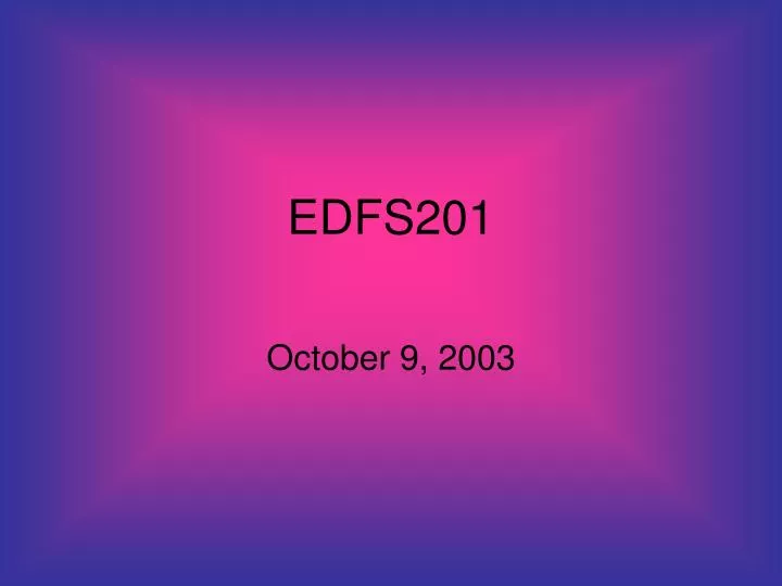 edfs201