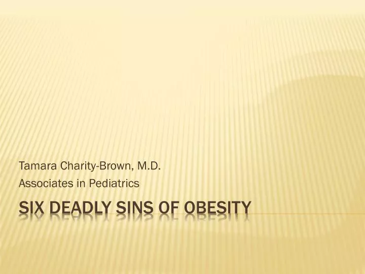 tamara charity brown m d associates in pediatrics