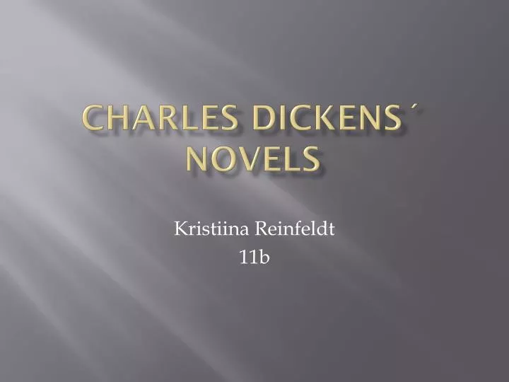 charles dickens novels