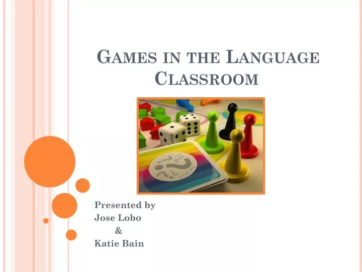 games in the language classroom
