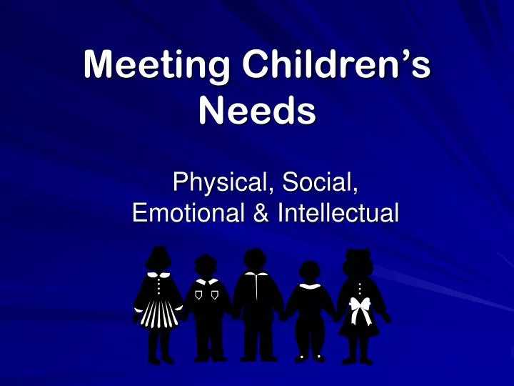 meeting children s needs