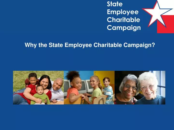 why the state employee charitable campaign