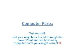 Computer Parts: