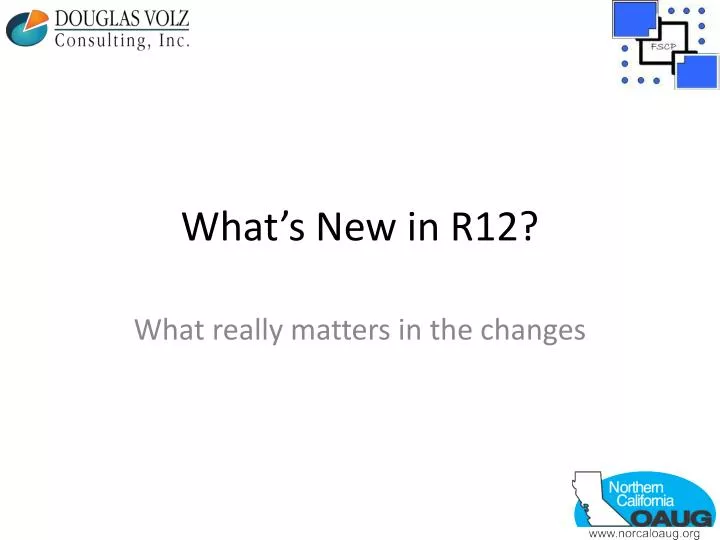 what s new in r12