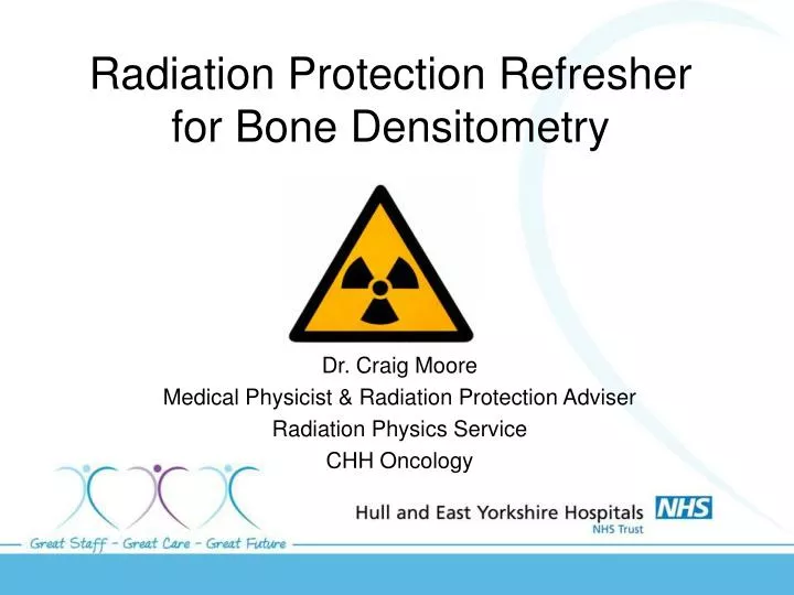 radiation protection refresher for bone densitometry