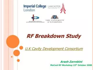 RF Breakdown Study