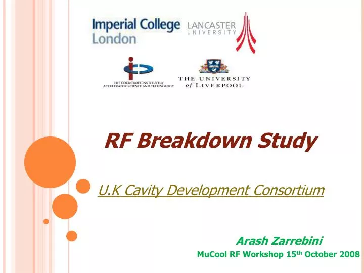 rf breakdown study