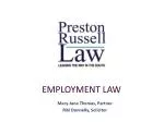 EMPLOYMENT LAW - slide 1