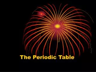 the periodic table