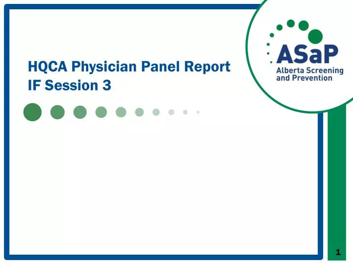 hqca physician panel report if session 3