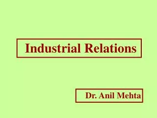 Industrial Relations