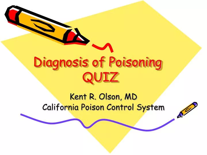 diagnosis of poisoning quiz