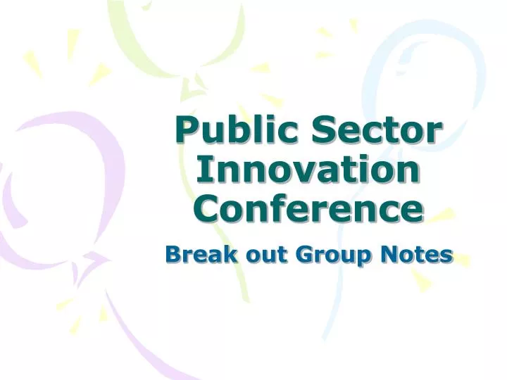 public sector innovation conference