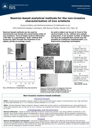 Neutron-based analytical methods for the non-invasive characterisation of iron artefacts