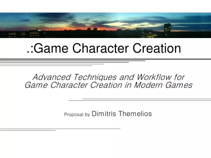 game character creation