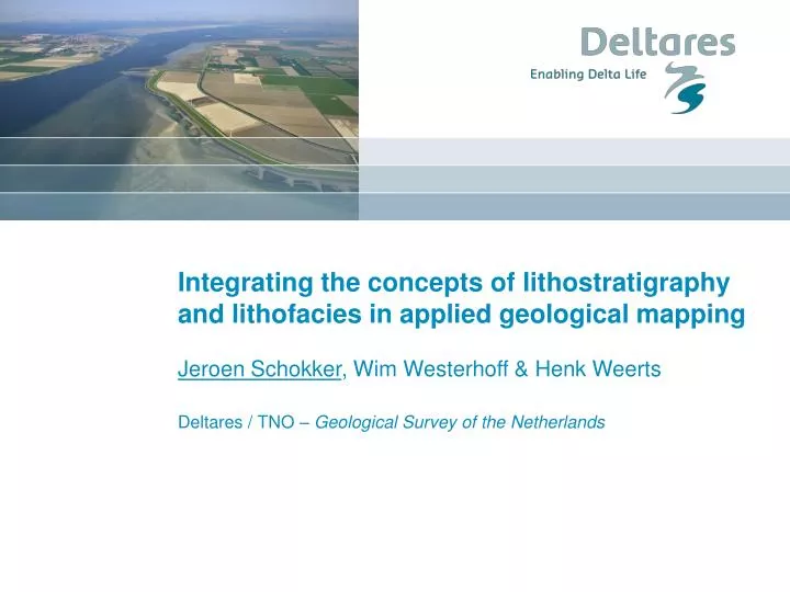 integrating the concepts of lithostratigraphy and lithofacies in applied geological mapping