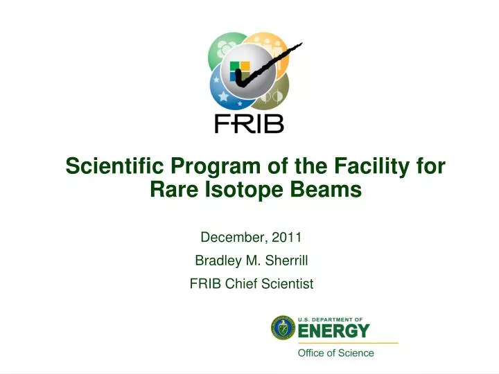 scientific program of the facility for rare isotope beams