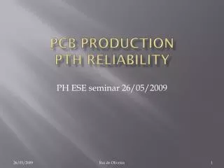 PCB production PTH reliability