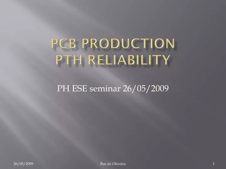 pcb production pth reliability