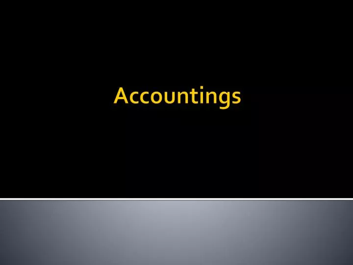accountings