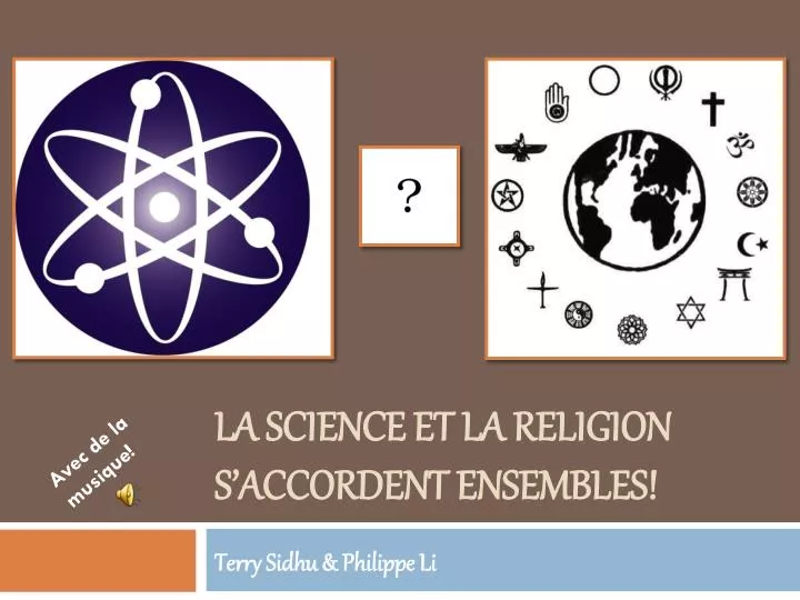 la science et la religion s accordent ensembles