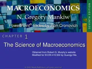 The Science of Macroeconomics