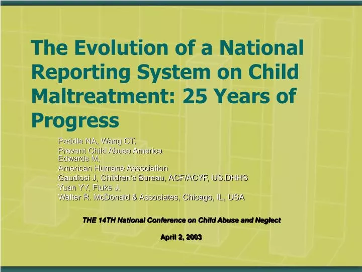 the evolution of a national reporting system on child maltreatment 25 years of progress