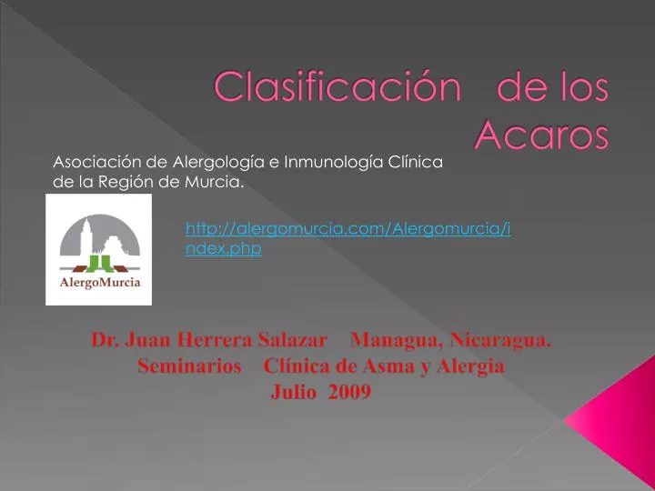 clasificaci n de los acaros